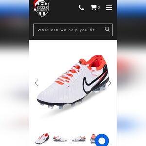 NIKE 10 ELITE FLYTOUCH TECH. FLYKNIT TEMPO SOCCER/ FOOTBALL CLEATS. SIZE 7 U.S.